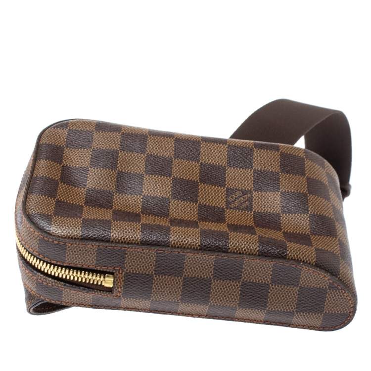 Pre Owned Louis Vuitton Damier Ebene Canvas Geronimos Belt Bag