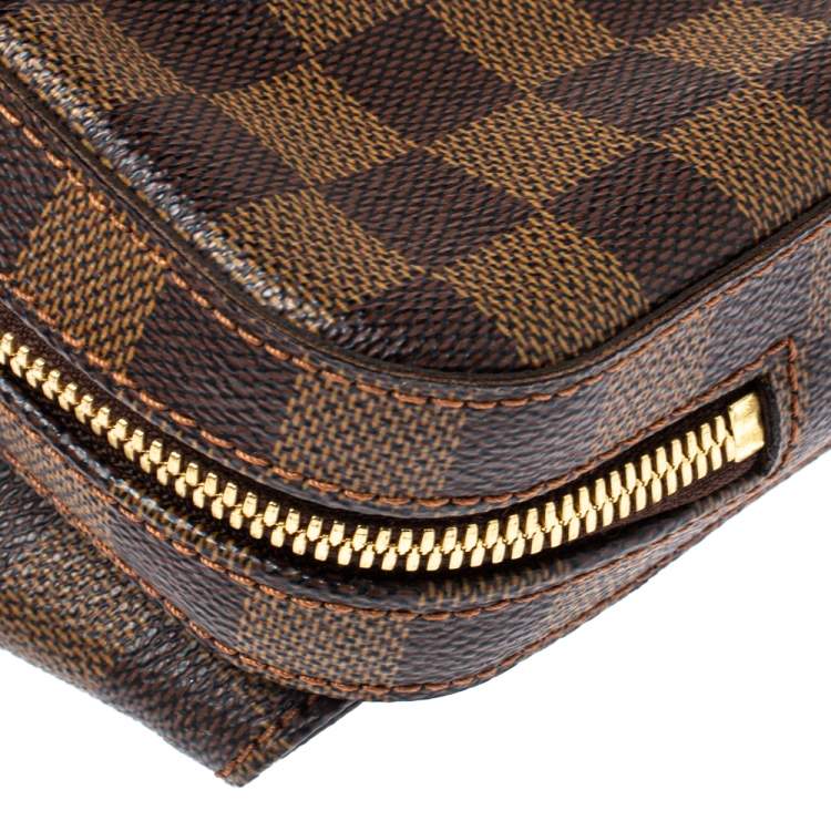 Pre Owned Louis Vuitton Damier Ebene Canvas Geronimos Belt Bag