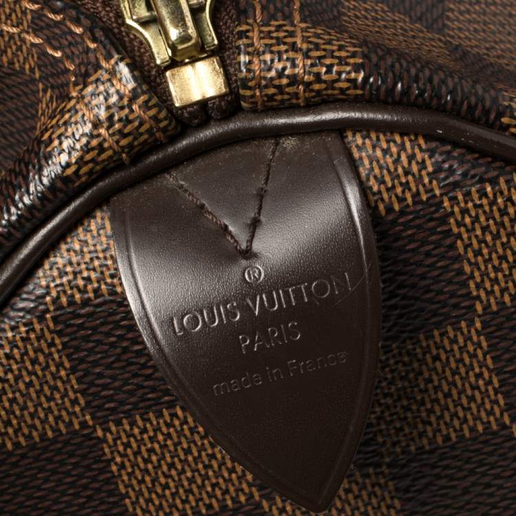 Pre Owned Louis Vuitton Damier Ebene Canvas Speedy 30 Bag