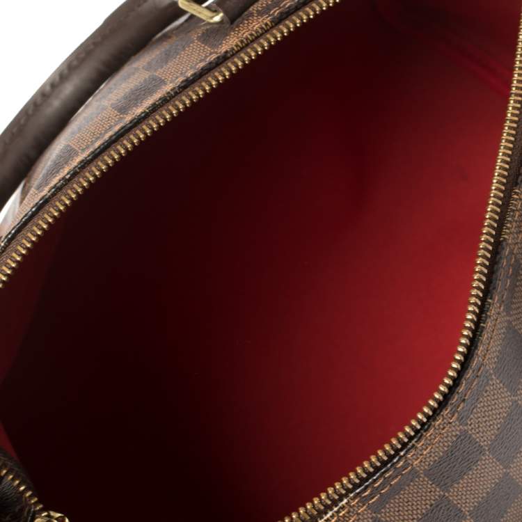 Pre Owned Louis Vuitton Damier Ebene Canvas Speedy 30 Bag