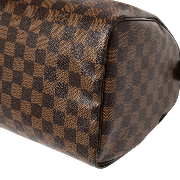 Pre Owned Louis Vuitton Damier Ebene Canvas Speedy 30 Bag