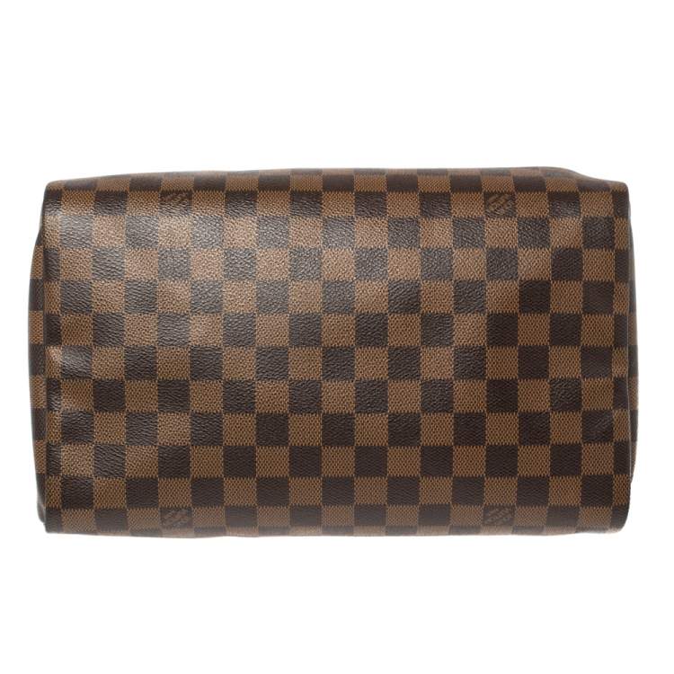 Pre Owned Louis Vuitton Damier Ebene Canvas Speedy 30 Bag