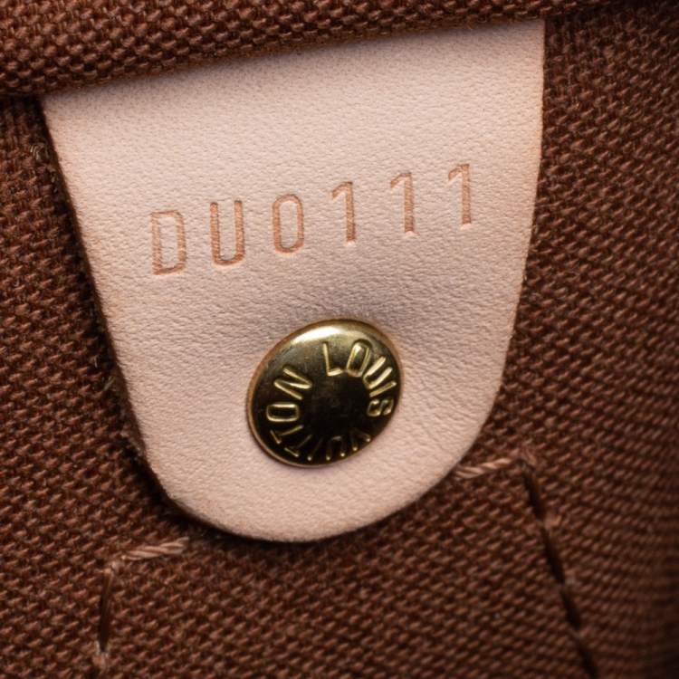 Pre Owned Louis Vuitton Mon Monogram Canvas Speedy 30 Bag