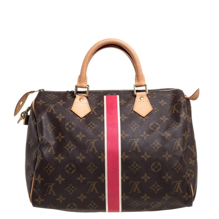 Pre Owned Louis Vuitton Mon Monogram Canvas Speedy 30 Bag
