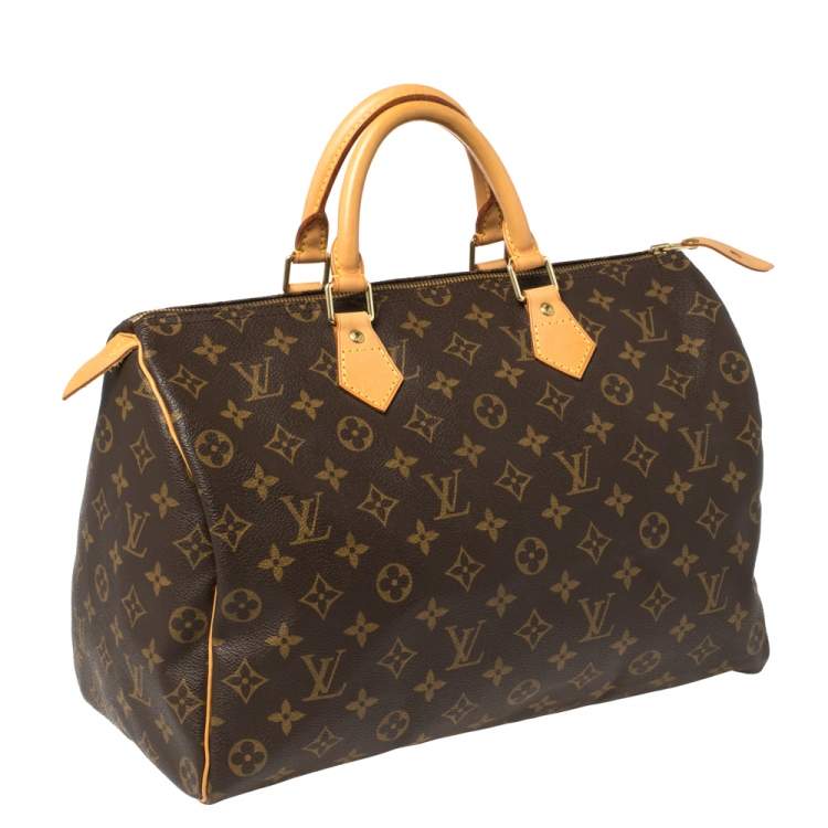 Pre Owned Louis Vuitton Monogram Canvas Speedy 35 Bag