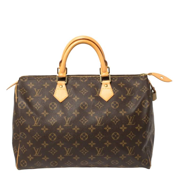 Pre Owned Louis Vuitton Monogram Canvas Speedy 35 Bag
