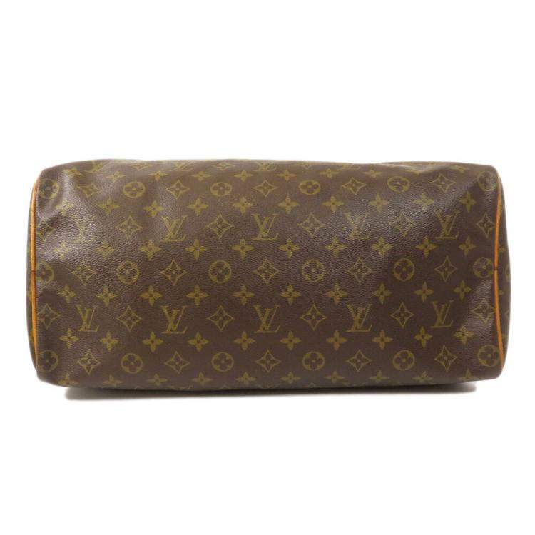 Pre Owned Louis Vuitton Brown Monogram Canvas Speedy 40 Boston Bag