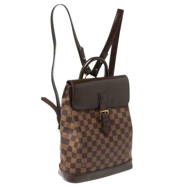Pre Owned Louis Vuitton Damier Ebene Canvas Soho Backpack
