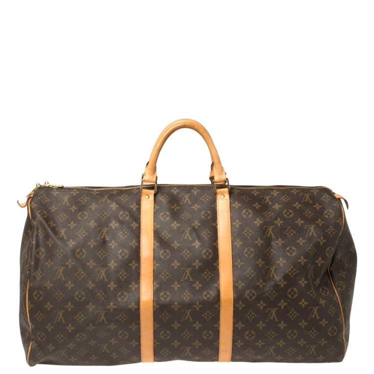 Pre Owned Louis Vuitton Monogram Canvas Keepall 60 Bag