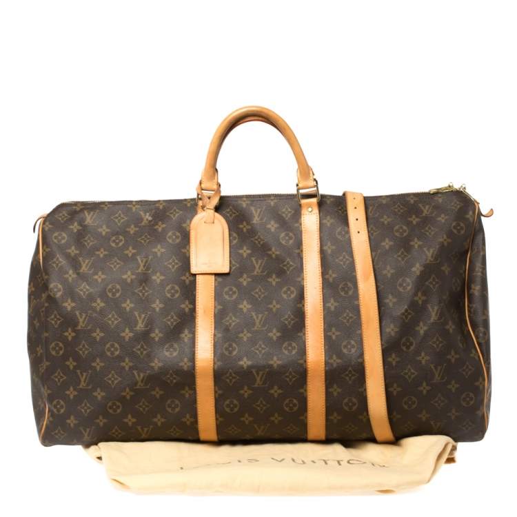 Pre Owned Louis Vuitton Monogram Canvas Keepall 60 Bag