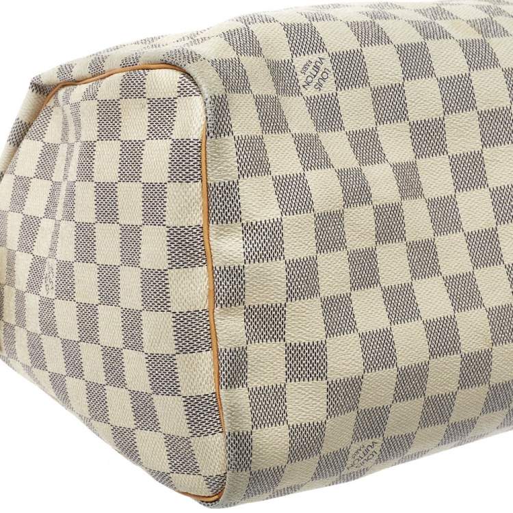 Pre Owned Louis Vuitton Damier Azur Canvas Speedy 30 Bag