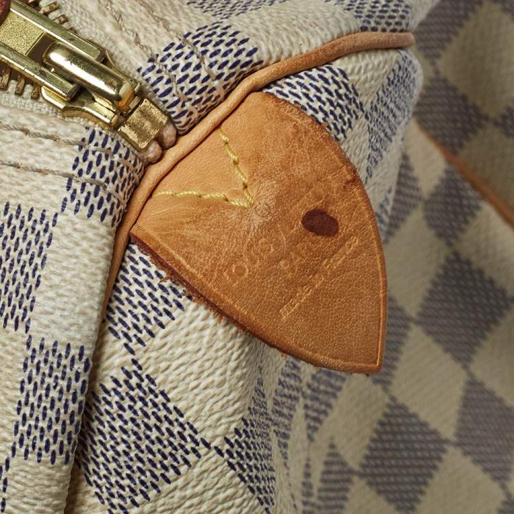 Pre Owned Louis Vuitton Damier Azur Canvas Speedy 30 Bag
