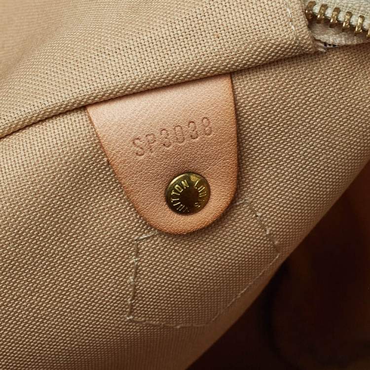 Pre Owned Louis Vuitton Damier Azur Canvas Speedy 30 Bag