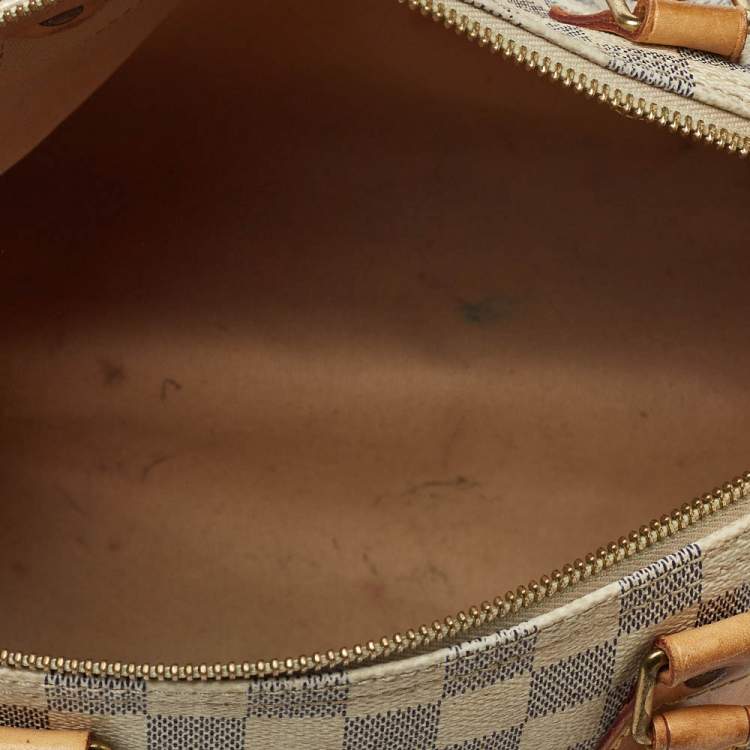 Pre Owned Louis Vuitton Damier Azur Canvas Speedy 30 Bag
