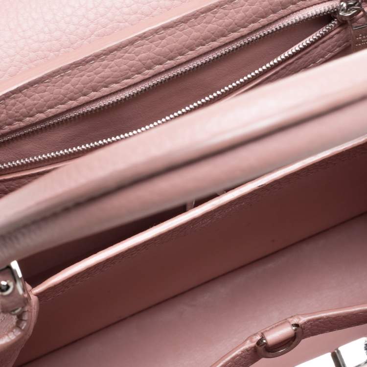 مملوكة مسبقًا Louis Vuitton Magnolia Taurillon Leather Mechanical Flower Capucines BB Bag