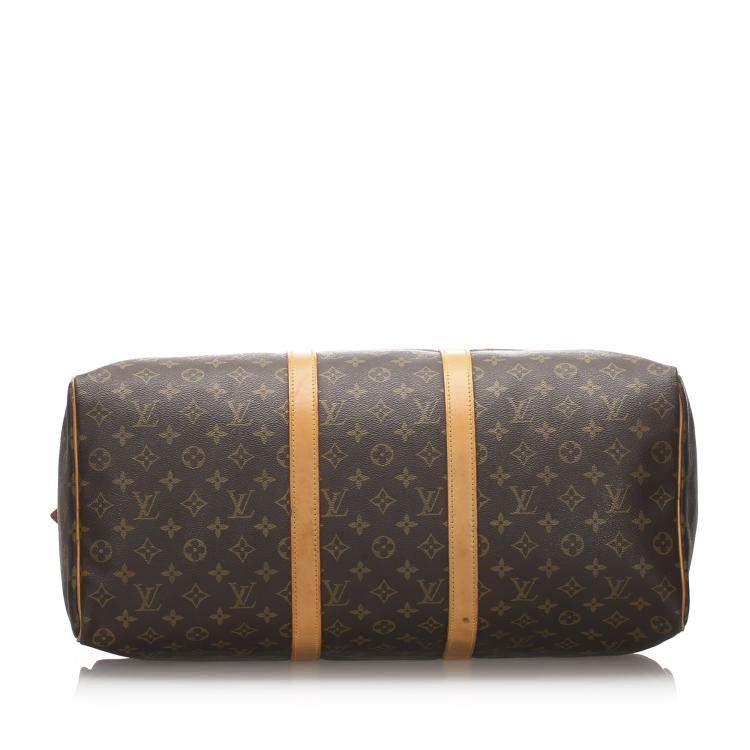 Pre Owned Louis Vuitton Brown Monogram Canvas  Keepall 50 Bag