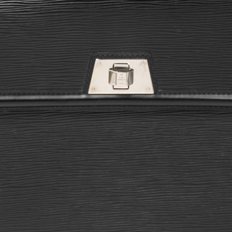 Pre Owned Louis Vuitton Black Epi Leather Sevigne GM Bag