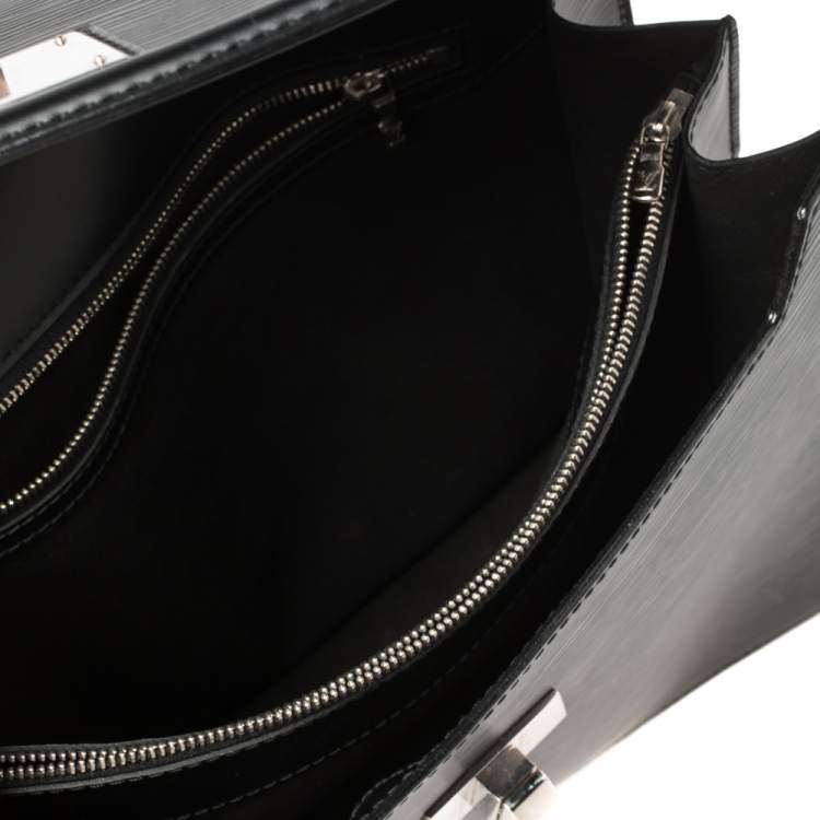 Pre Owned Louis Vuitton Black Epi Leather Sevigne GM Bag