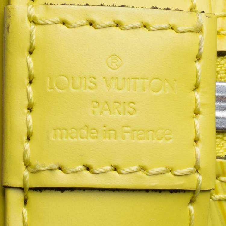 Louis Vuitton Pistache Epi Leather Alma MM Bag Louis Vuitton