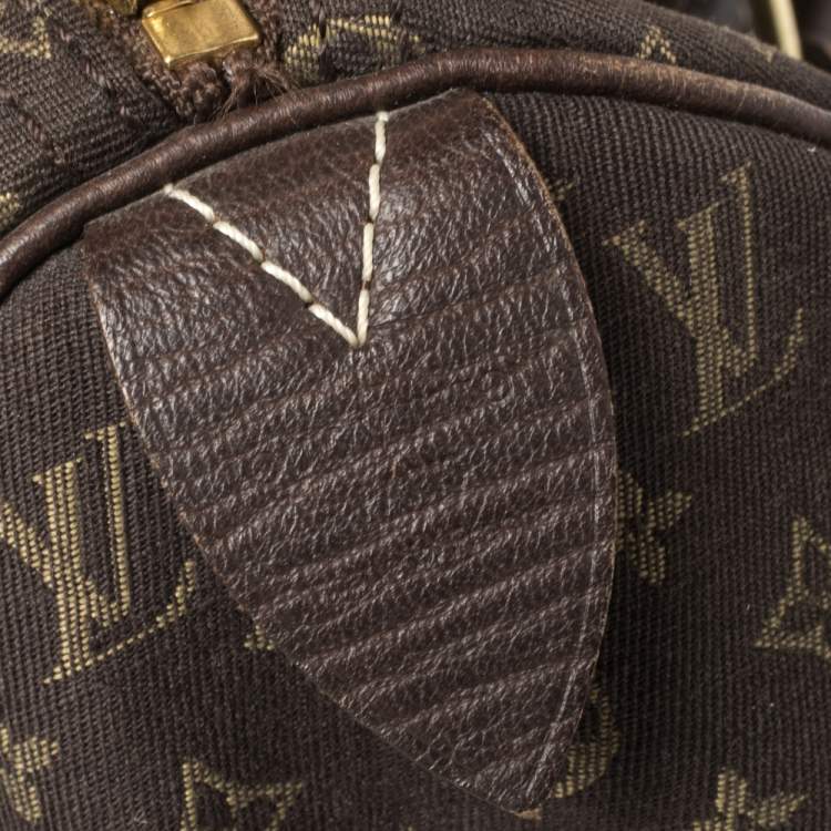 مملوكة مسبقًا Louis Vuitton Fusain Monogram Canvas Mini Lin Speedy 30 Bag