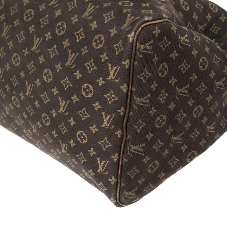 مملوكة مسبقًا Louis Vuitton Fusain Monogram Canvas Mini Lin Speedy 30 Bag
