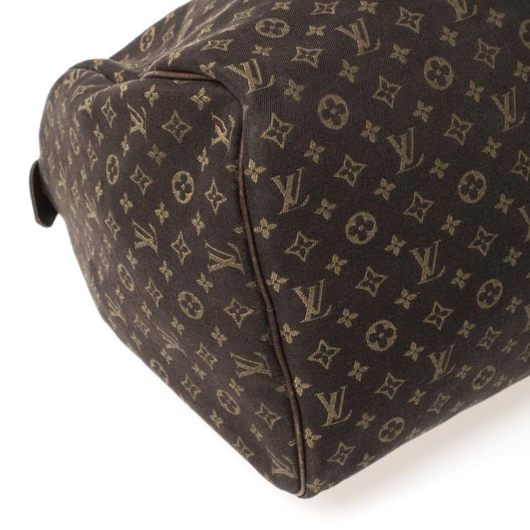 مملوكة مسبقًا Louis Vuitton Fusain Monogram Canvas Mini Lin Speedy 30 Bag