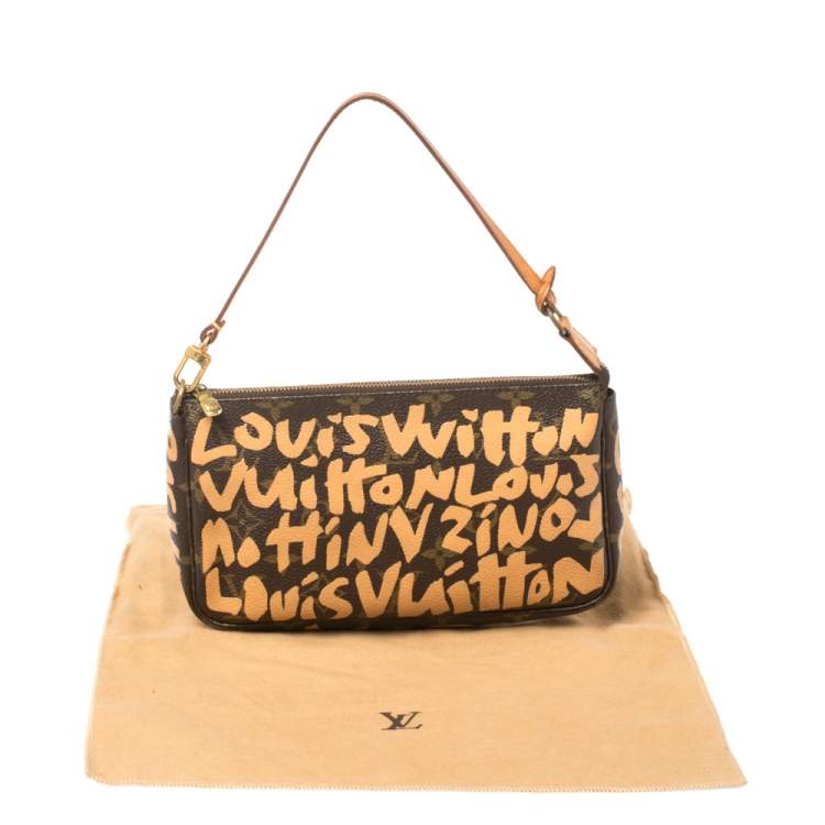 Louis Vuitton Monogram Canvas Limited Edition Stephen Sprouse Pochette Accessoires Vuitton