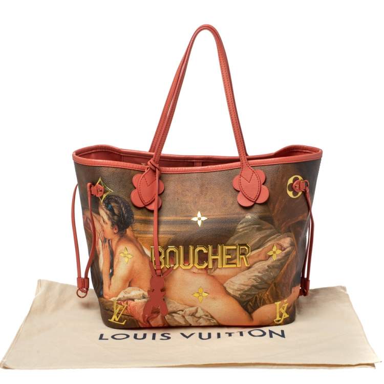 Pre Owned Louis Vuitton Multicolor Canvas Jeff Koons Boucher Neverfull MM Bag