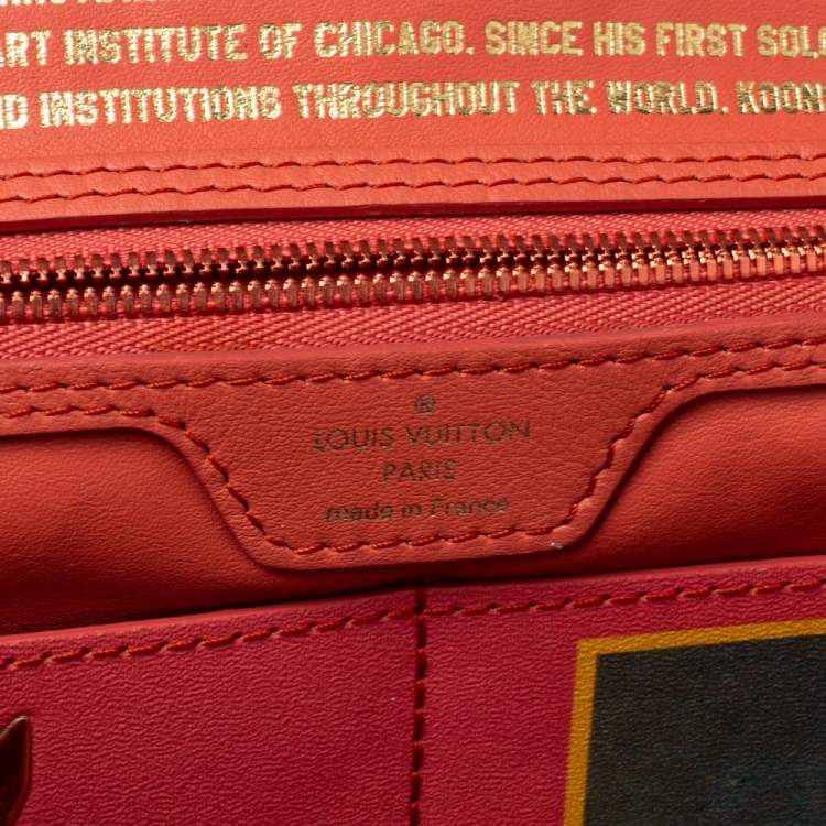 Pre Owned Louis Vuitton Multicolor Canvas Jeff Koons Boucher Neverfull MM Bag