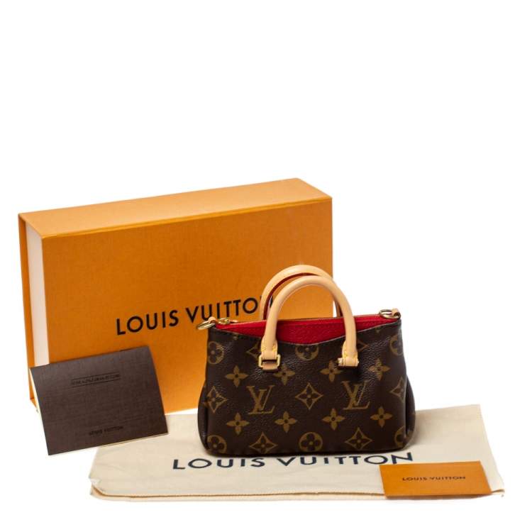 Pre Owned Louis Vuitton Monogram Canvas Nano Pallas Bag