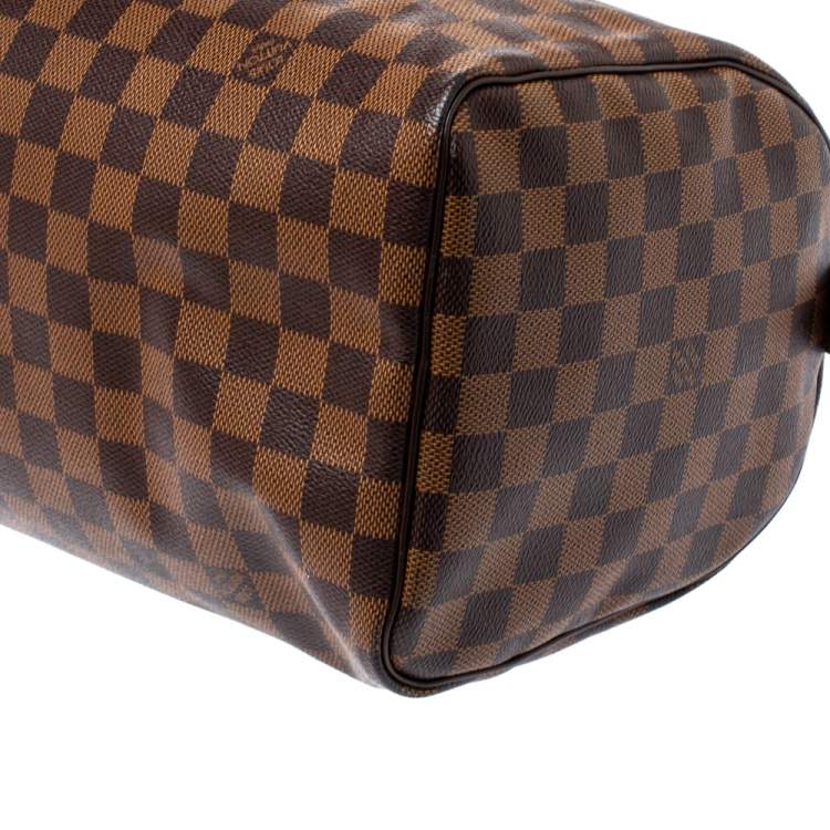 Pre Owned Louis Vuitton Damier Ebene Canvas Speedy 30 Bag