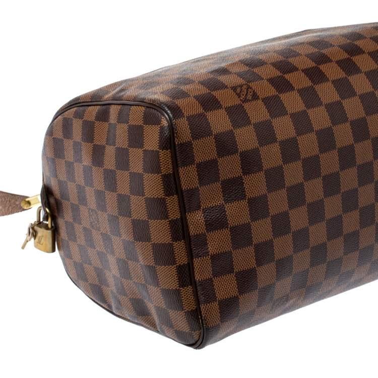 Pre Owned Louis Vuitton Damier Ebene Canvas Speedy 30 Bag