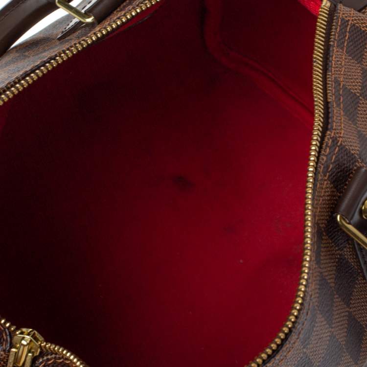 Pre Owned Louis Vuitton Damier Ebene Canvas Speedy 30 Bag