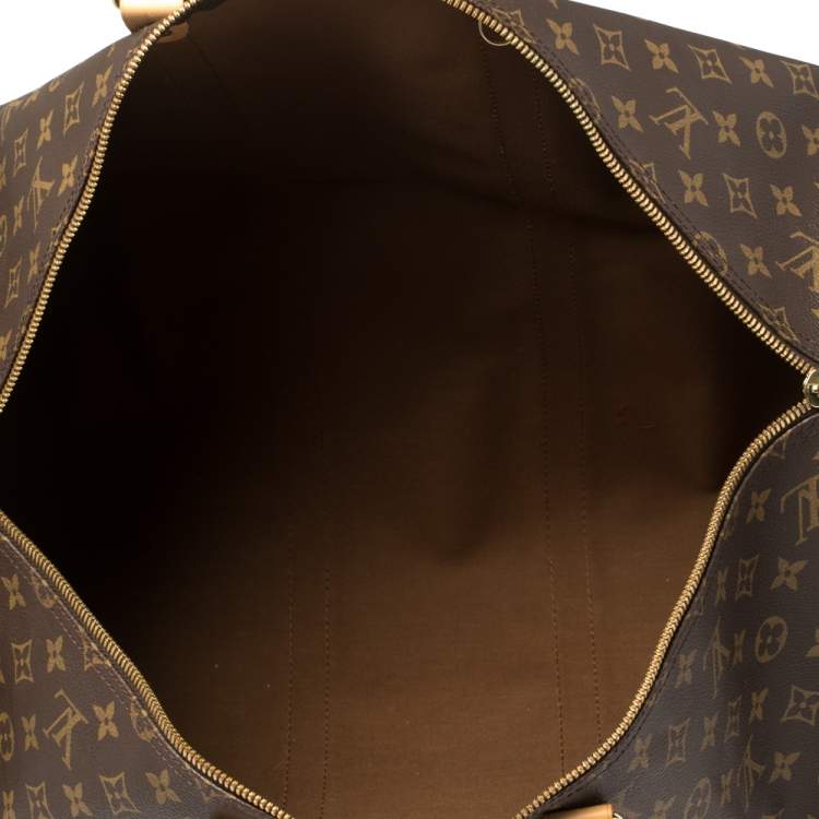 Pre Owned Louis Vuitton Monogram Canvas Keepall Bandouliere 55 Bag
