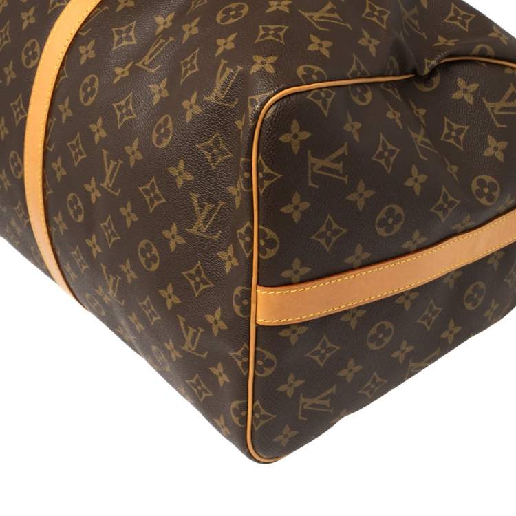 Pre Owned Louis Vuitton Monogram Canvas Keepall Bandouliere 55 Bag