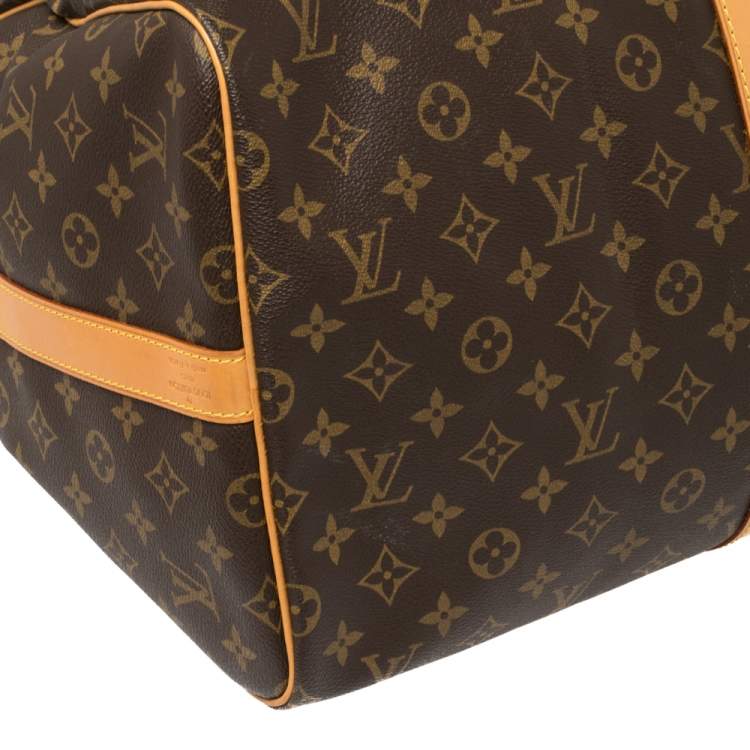 Pre Owned Louis Vuitton Monogram Canvas Keepall Bandouliere 55 Bag