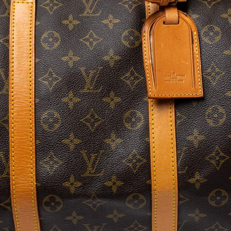 Pre Owned Louis Vuitton Monogram Canvas Keepall Bandouliere 55 Bag