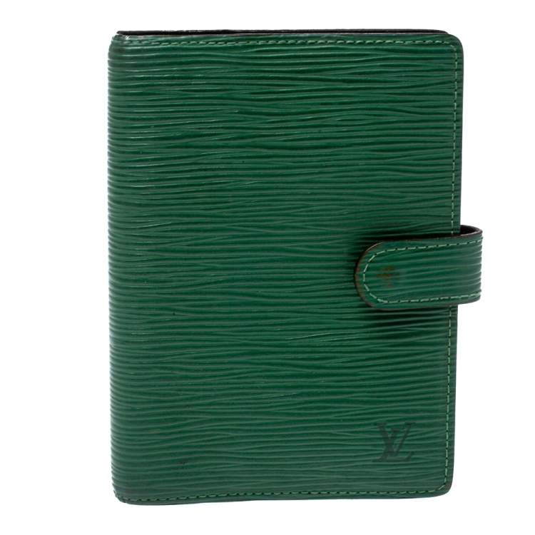 Louis Vuitton Green Epi Leather Small Ring Agenda Cover Louis Vuitton