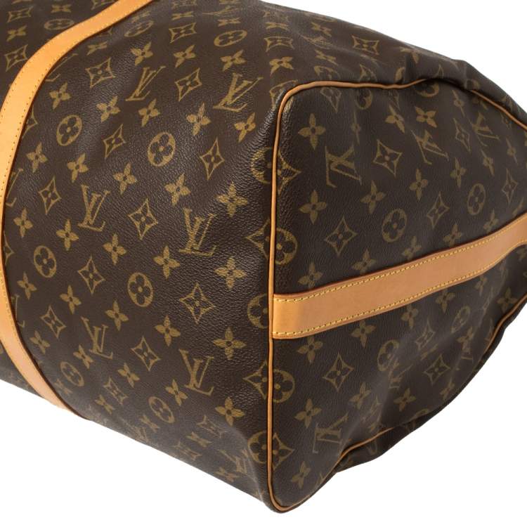 Pre Owned Louis Vuitton Monogram Canvas Keepall Bandouliere 55 Bag