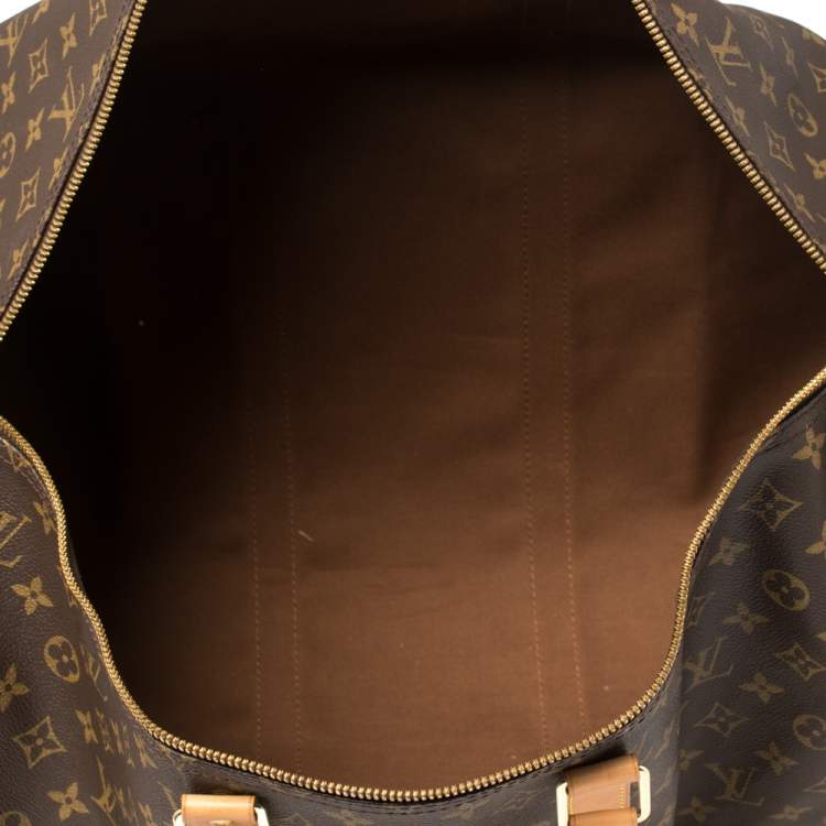 Pre Owned Louis Vuitton Monogram Canvas Keepall Bandouliere 55 Bag