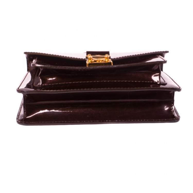 Pre Owned Louis Vuitton Amarante Vernis Monceau BB Bag