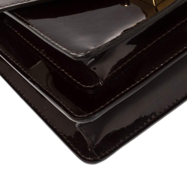 Pre Owned Louis Vuitton Amarante Vernis Monceau BB Bag