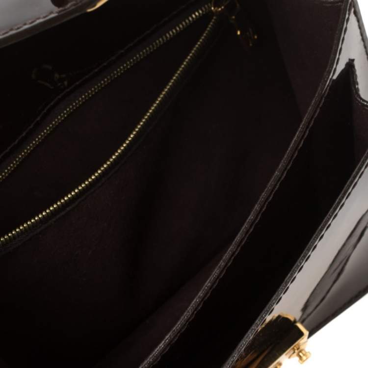 Pre Owned Louis Vuitton Amarante Vernis Monceau BB Bag