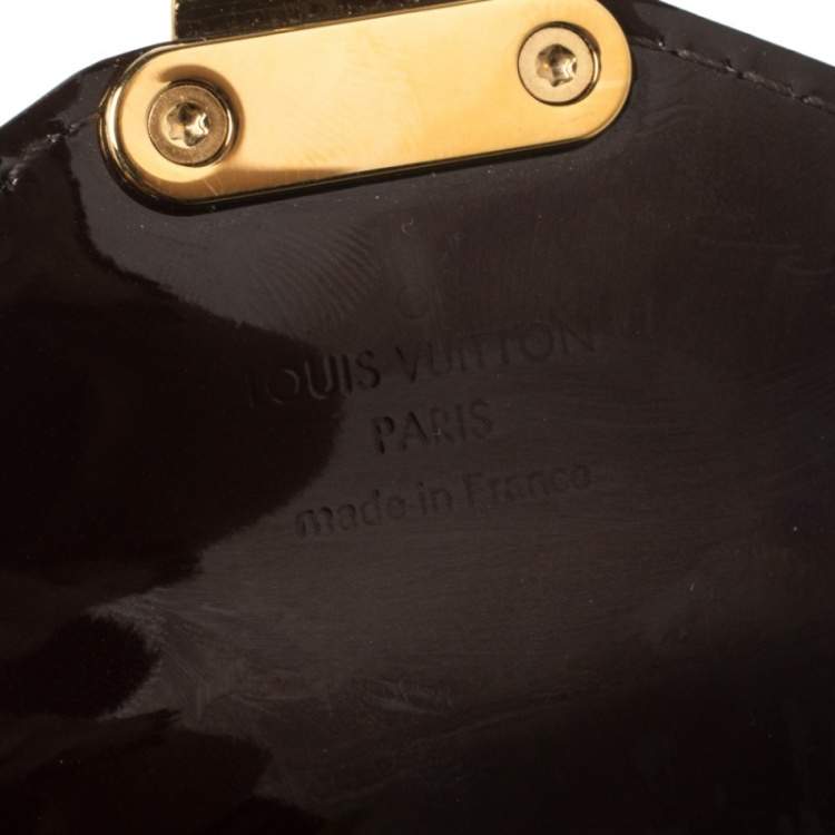 Pre Owned Louis Vuitton Amarante Vernis Monceau BB Bag