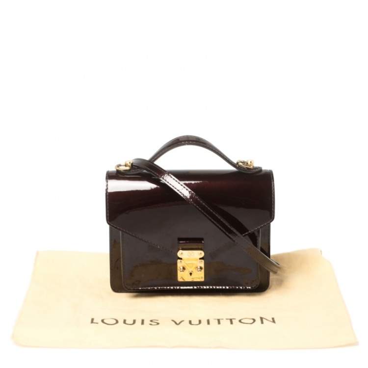Pre Owned Louis Vuitton Amarante Vernis Monceau BB Bag
