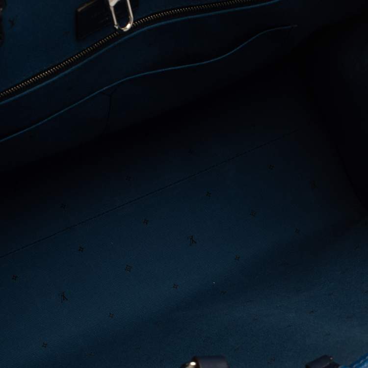 Pre Owned Louis Vuitton Bleu Monogram Coated Canvas Onthego GM Bag