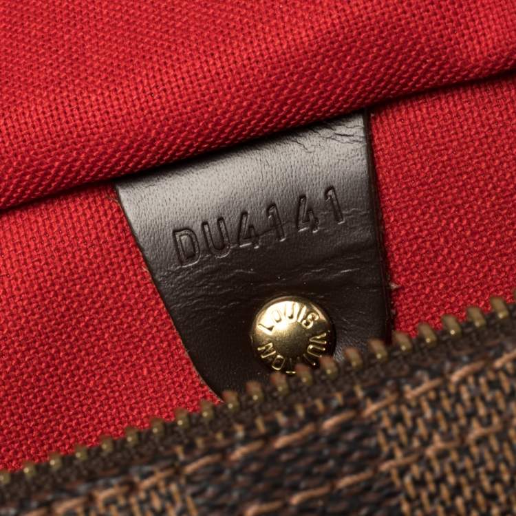 Pre Owned Louis Vuitton Damier Ebene Canvas Speedy 25 Bag
