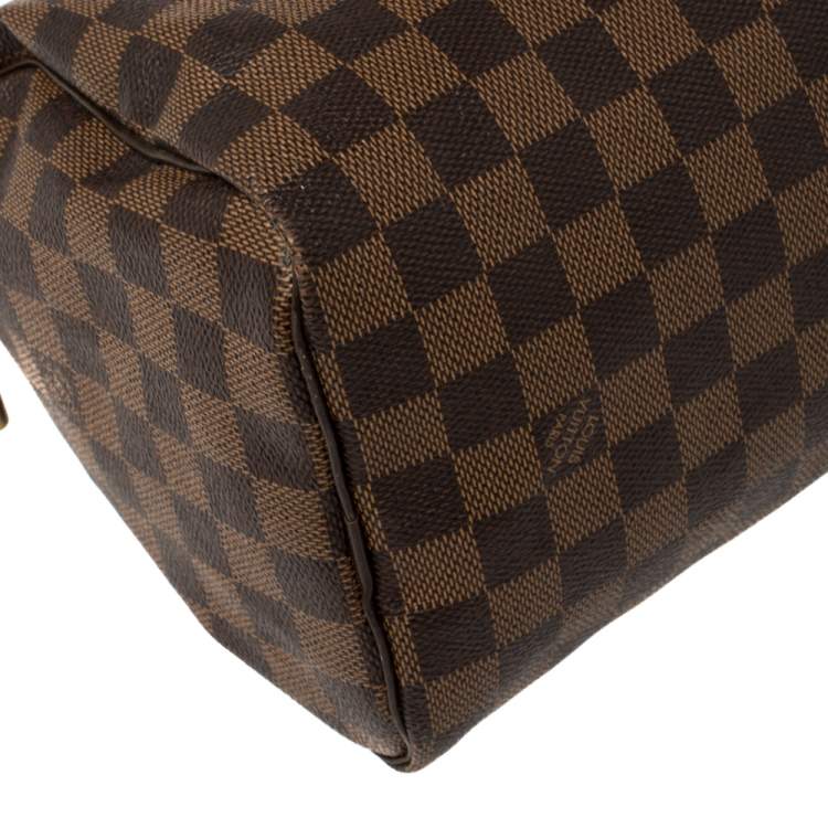 Pre Owned Louis Vuitton Damier Ebene Canvas Speedy 25 Bag