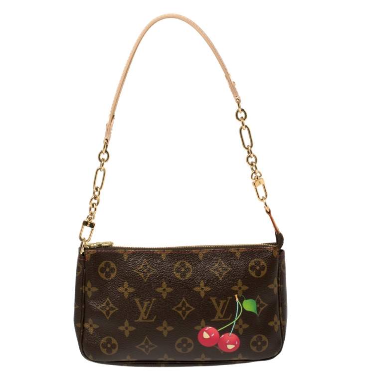 Louis Vuitton, Bags, Authetic 205 Louis Vuitton Cherry Monogram Shoulder  Pochette Bag