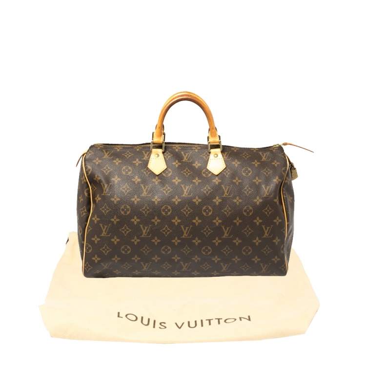 Pre Owned Louis Vuitton Monogram Canvas Speedy 40 Bag
